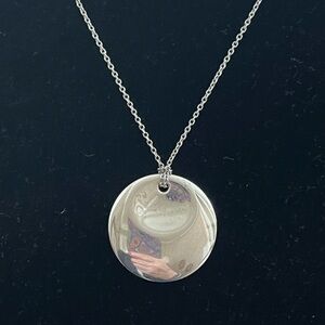 Tiffany & Co. Round Disc Elsa Peretti Pendant 925 Silver